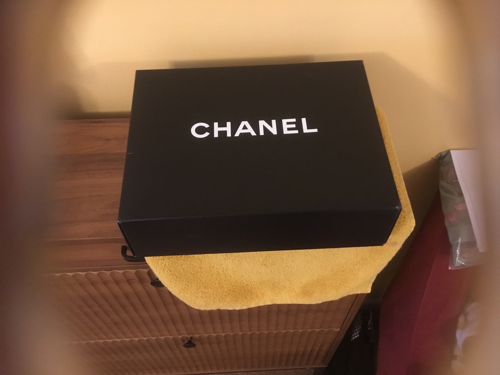 Chanel Black Bag with Gold Chain with Chanel Box - Picture 16 of 16